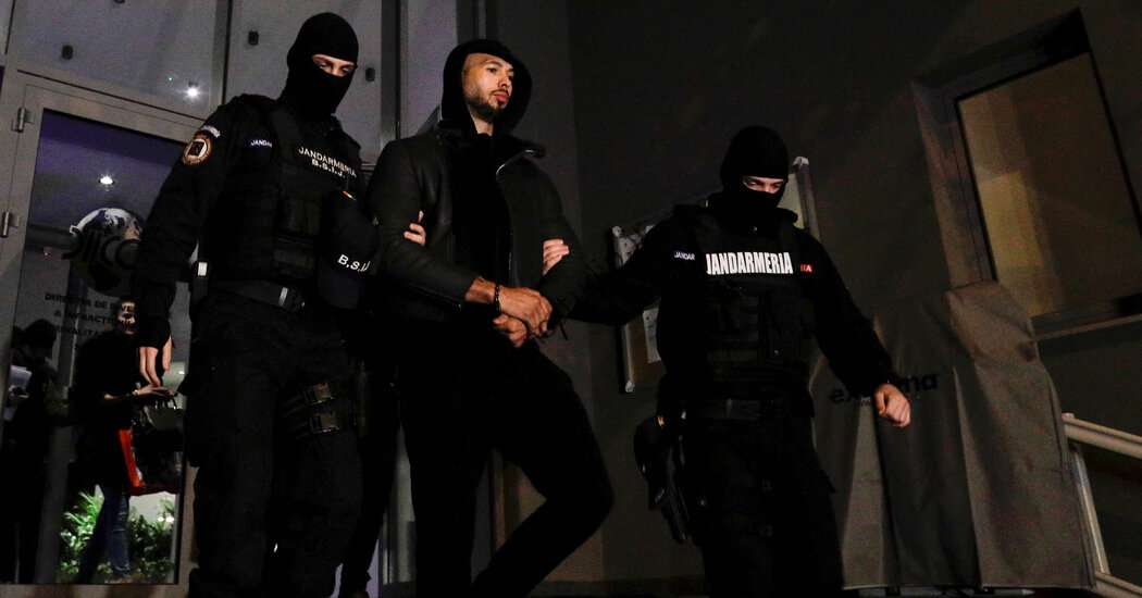 اندرو تیت در رومانی به قاچاق انسان و تجاوز جنسی متهم شد